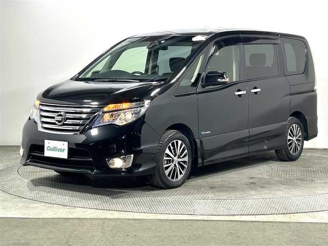 日産 セレナ ハイウェイスター Sハイブリッド 大阪府 2014(平26)年 2.3万km ダイヤモンドブラック 純正ナビ(フルセグ/DVD再生/Bluetooth) 衝突軽減 バックカメラ ETC クルコン レーンアシスト オートライト リアオートエアコン 電格ミラー スマートキー Pスタート ワンオーナー