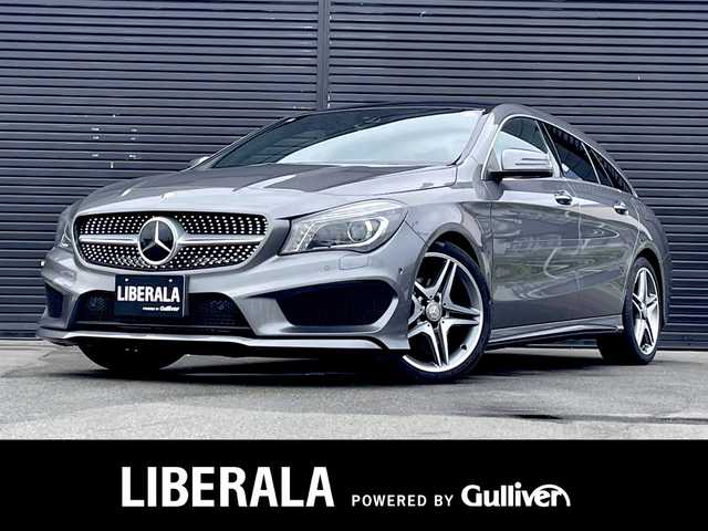 メルセデス・ベンツ ＣＬＡ１８０ Sブレイク　スポーツ 三重県 2016(平28)年 3.8万km マウンテングレー パノラミックスライディングルーフ/純正HDDナビ/ （DVD/フルセグTV/Bluetooth/USB）/バックカメラ/ETC2.0/ハーフレザーシート/D席パワーシート/前席シートヒーター/レーダーセーフティーパッケージ/・アクティブディスタンスアシストディストロニック(全自動再発進機能付)/・アクティブブレーキアシスト(歩行者/飛び出し検知機能付)/・PRE-SAFEインパルス(前面衝突被害軽減機能)/・アクティブブラインドスポットアシスト/・アクティブレーンキーピングアシスト/・リアCPA(被害軽減ブレーキ付後方衝突警告システム)/・トラフィックサインアシスト/横滑り防止装置/純正18インチアルミホイール/スマートキー/オートライト/純正LEDヘッドライト/パドルシフト/スペアキー1本/取扱説明書