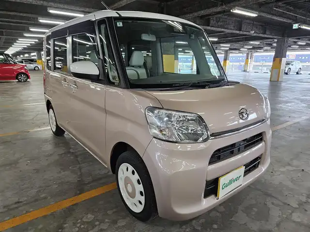 ダイハツ タント X ホワイトアクセント SAⅢ 茨城県 2018(平30)年 2.5万km ホワイト/ライトローズマイカメタリックⅡ 2トーン イクリプスナビ(BT/CD/DVD)/フルセグTV/パワースライドドア(片側)/バックモニター/ドライブレコーダー/コーナーセンサー/スマートアシスト3/・衝突回避支援ブレーキ機能/・衝突警報機能/・車線逸脱警報機能/・誤発進抑制制御機能/・先行車発進お知らせ機能/・オートハイビーム/オートライト/ステアリングスイッチ/撥水加工ハーフレザーシート/運転席シートヒーター/キーフリーシステム/プッシュボタンスタート/イモビライザー/禁煙車