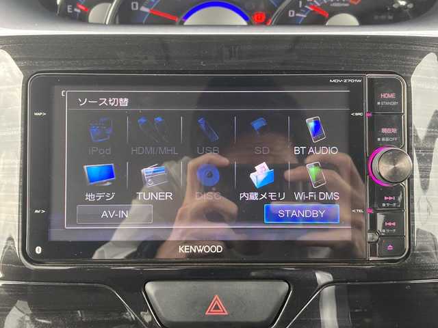 ダイハツ タント カスタム RS トップED SA 佐賀県 2014(平26)年 4.1万km パールホワイトⅢ KENWOODナビ/バックカメラ/両側パワースライドドア/スマートアシスト/ハーフレザーシート/ETC/ecoIDLE/プッシュスタート/スマートキー/ステアリングリモコン/LEDヘッドライト/フォグライト/純正アルミホイール