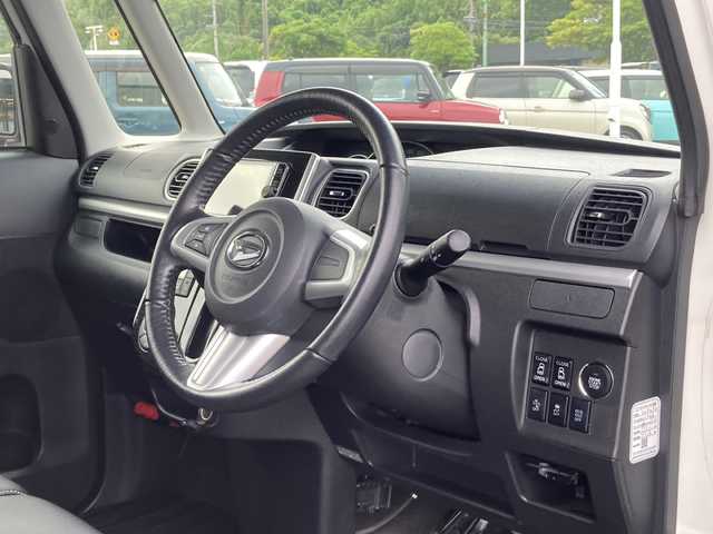ダイハツ タント カスタム RS トップED SA 佐賀県 2014(平26)年 4.1万km パールホワイトⅢ KENWOODナビ/バックカメラ/両側パワースライドドア/スマートアシスト/ハーフレザーシート/ETC/ecoIDLE/プッシュスタート/スマートキー/ステアリングリモコン/LEDヘッドライト/フォグライト/純正アルミホイール