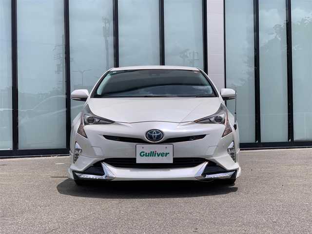 トヨタ プリウス Sセーフティプラス 福島県 2016(平28)年 4.1万km ホワイトパールクリスタルシャイン 純正ナビ/   フルセグTV/CD/DVD/Bluetooth/バックモニター/社外エアロ/衝突軽減ブレーキ/横滑り防止装置/コーナーセンサー/パーキングアシスト/ヘッドアップディスプレイ/レーダークルーズコントロール/レーンキープアシスト/オートマチックハイビーム/純正フロアマット/プッシュスタート/スマートキー/ビルトインＥＴＣ/ＬＥＤ/禁煙車