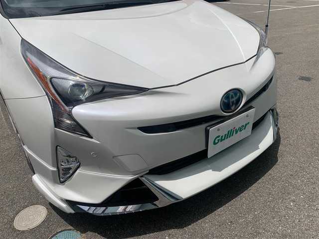 トヨタ プリウス Sセーフティプラス 福島県 2016(平28)年 4.1万km ホワイトパールクリスタルシャイン 純正ナビ/   フルセグTV/CD/DVD/Bluetooth/バックモニター/社外エアロ/衝突軽減ブレーキ/横滑り防止装置/コーナーセンサー/パーキングアシスト/ヘッドアップディスプレイ/レーダークルーズコントロール/レーンキープアシスト/オートマチックハイビーム/純正フロアマット/プッシュスタート/スマートキー/ビルトインＥＴＣ/ＬＥＤ/禁煙車
