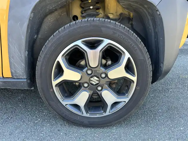 スズキ ハスラー HYBRID X 静岡県 2021(令3)年 7.2万km アクティブイエロー/ホワイト2トーンルーフ 社外7インチナビ/（FM/AM/SD/iPod/Bluetooth/CD/DVD）/フルセグTV/スズキセーフティー/前席シートヒーター/ETC/コーナーセンサー/オートライト/カーテンエアバッグ/純正フロアマット/レーンキープアシスト/横滑り防止システム/フォグランプ/純正15AW