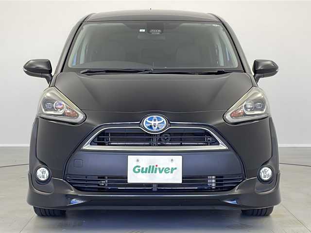 トヨタ シエンタ ハイブリッド G 茨城県 2017(平29)年 6.3万km ブラックマイカ 社外ナビ　フルセグＴＶ　Ｂｌｕｅｔｏｏｔｈ　バックモニター　衝突軽減ブレーキ　両側電動スライドドア　ＬＥＤヘッドランプ　フォグライト　純正１６インチアルミホイール　フルエアロ　ＥＴＣ　スマートキー