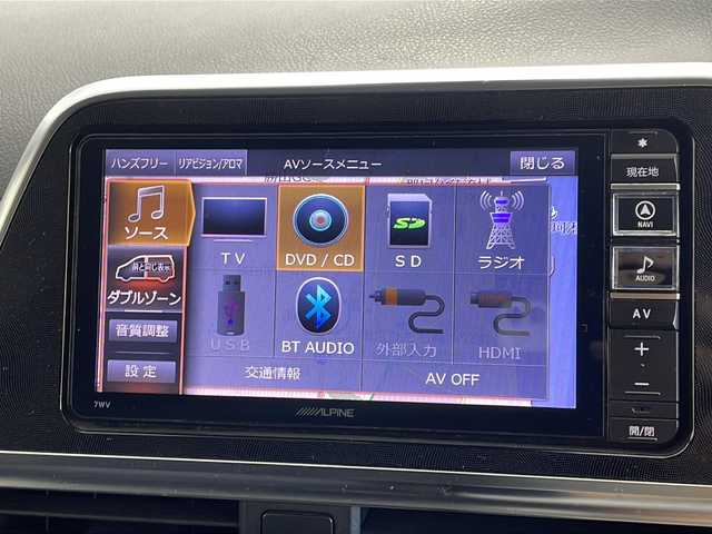 トヨタ シエンタ ハイブリッド G 茨城県 2017(平29)年 6.3万km ブラックマイカ 社外ナビ　フルセグＴＶ　Ｂｌｕｅｔｏｏｔｈ　バックモニター　衝突軽減ブレーキ　両側電動スライドドア　ＬＥＤヘッドランプ　フォグライト　純正１６インチアルミホイール　フルエアロ　ＥＴＣ　スマートキー