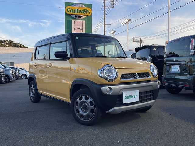 スズキ ハスラー G 山口県 2019(令1)年 5.5万km アクティブイエロー/ブラック2トーンルーフ ワンオーナー/スマートキー×2/社外ナビ【CN-RE05WD】/フルセグTV/Bluetooth/CD/DVD/バックカメラ/衝突被害軽減ブレーキ/D席/N席シートヒーター/ドライブレコーダー/アイドリングストップ/フォグランプ/純正フロアマット/ETC/保証書/取扱説明書