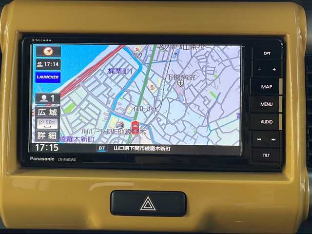スズキ ハスラー G 山口県 2019(令1)年 5.5万km アクティブイエロー/ブラック2トーンルーフ ワンオーナー/スマートキー×2/社外ナビ【CN-RE05WD】/フルセグTV/Bluetooth/CD/DVD/バックカメラ/衝突被害軽減ブレーキ/D席/N席シートヒーター/ドライブレコーダー/アイドリングストップ/フォグランプ/純正フロアマット/ETC/保証書/取扱説明書