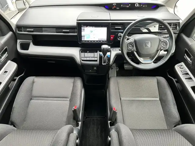 ホンダ ステップワゴン スパーダ ホンダセンシング 滋賀県 2020(令2)年 4.8万km プレミアムスパークルブラックパール 純正９インチナビ/Bluetooth/USB/CD/DVD/フルセグ/前後ドラレコ/ホンダセンシング/追従クルーズコントロール/MTモード付AT/オートライト/LEDヘッドライト/バックカメラ/両側電動スライド/ウォークスルー/フリップダウンモニター/ビルトインETC2.0/プッシュスタート/スマートキー/ステアリングリモコン/ワクワクゲート