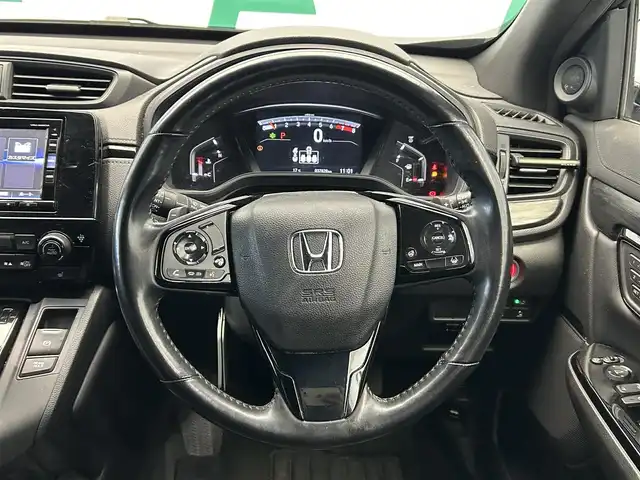 ホンダ ＣＲ－Ｖ EX・ブラックエディション 鹿児島県 2022(令4)年 3.8万km クリスタルブラックパール 禁煙車/ホンダセンシング/　・クルーズコントロール(追従走行あり)/　・レーンキープアシスト/　・ブラインドスポットモニター/　・先行車発進お知らせ機能/LEDアクティブコーナリングライト/純正ナビ(VRU-225CVi)/　・フルセグTV/　・CD/DVD/　・Bluetooth/　・SD/USB/　・AUX/　・AM/FM/バックカメラ/サンルーフ/電動リアゲート/前席パワーシート/全席シートヒーター/ステアリングヒーター/オートワイパー/電動パーキング/ブレーキホールド/ETC/自動防眩式インナーミラー/電動格納ミラー/純正フロアマット/純正アルミホイール/ステアリングリモコン