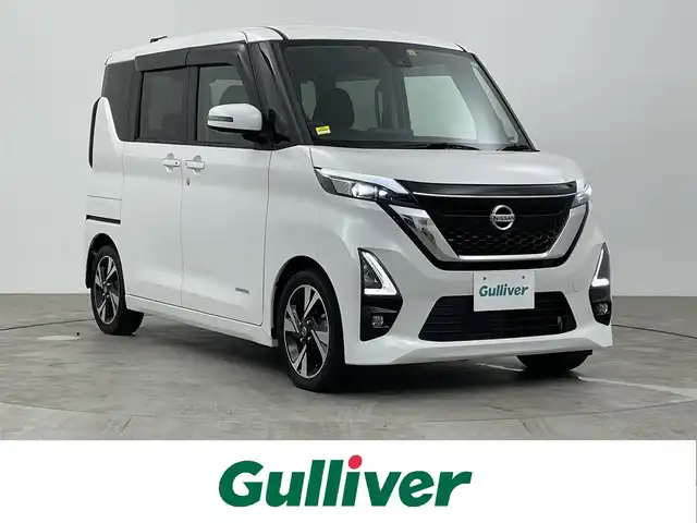 日産 ルークス HWS Gターボ プロパイロットED 大分県 2020(令2)年 5.7万km ホワイトパール ターボ/純正メモリナビ/AM/FM/CD/フルセグテレビ/BluetoothAudio/純正15インチアルミホイール/クルーズコントロール(プロパイロット)/両側パワースライドドア/アラウンドビューモニター/レーンキープアシスト/アイドリングストップ/プッシュスタート/コーナーセンサー/電子パーキング/ブレーキホールド/車線逸脱警報/純正フロアマット/LEDオートライト/ETC