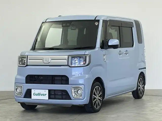 ダイハツ ウェイク G ターボ SA Ⅲ 群馬県 2018(平30)年 4.8万km ミストブルーマイカメタリック 社外７インチナビ　バックカメラ　両側パワースライドドア　ＬＥＤ　オートハイビーム　純正１４インチアルミホイール　コーナーセンサー　ステアリングリモコン　ＥＴＣ　ドライブレコーダー　スマートキー　禁煙車