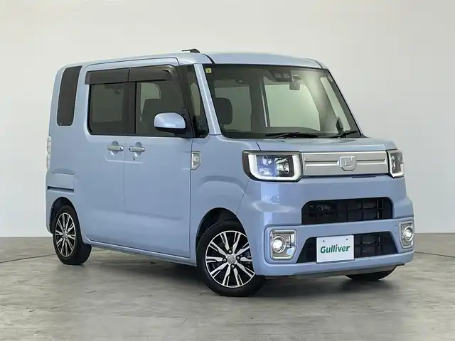 ダイハツ ウェイク G ターボ SA Ⅲ 群馬県 2018(平30)年 4.8万km ミストブルーマイカメタリック 社外７インチナビ　バックカメラ　両側パワースライドドア　ＬＥＤ　オートハイビーム　純正１４インチアルミホイール　コーナーセンサー　ステアリングリモコン　ＥＴＣ　ドライブレコーダー　スマートキー　禁煙車