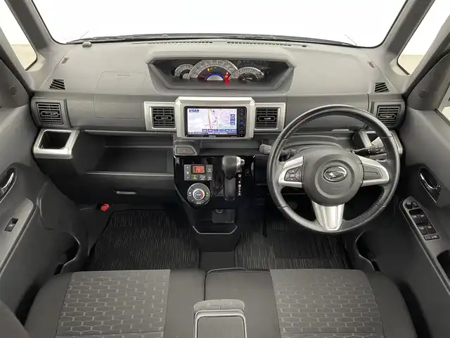 ダイハツ ウェイク G ターボ SA Ⅲ 福岡県 2018(平30)年 4.8万km ミストブルーマイカメタリック 社外ナビ（フルセグＴＶ）　/バックカメラ　/ＥＴＣ　/前後ドライブレコーダー　/衝突被害軽減ブレーキ　/横滑り防止装置　/アイドリングストップ　/両側電動スライドドア　/プッシュスタート　/純正１５インチＡＷ　/ＬＥＤ