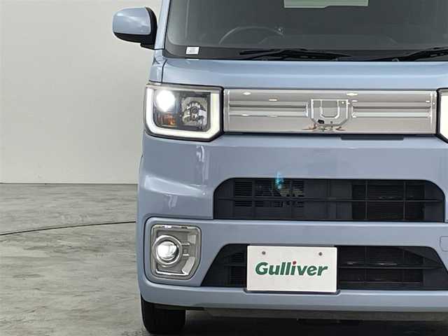 ダイハツ ウェイク G ターボ SA Ⅲ 福岡県 2018(平30)年 4.8万km ミストブルーマイカメタリック 社外ナビ（フルセグＴＶ）　/バックカメラ　/ＥＴＣ　/前後ドライブレコーダー　/衝突被害軽減ブレーキ　/横滑り防止装置　/アイドリングストップ　/両側電動スライドドア　/プッシュスタート　/純正１５インチＡＷ　/ＬＥＤ