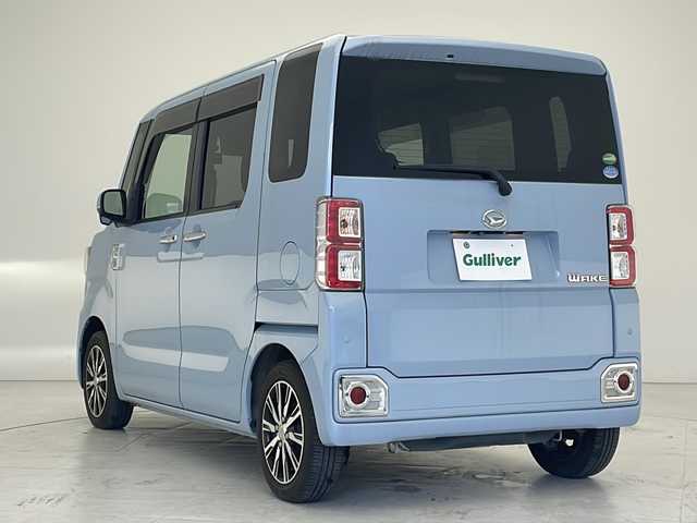 ダイハツ ウェイク G ターボ SA Ⅲ 沖縄県 2018(平30)年 4.8万km ミストブルーマイカメタリック ケンウッドナビ　（MDV-L505W)/（フルセグTV　DVD　CD　Bluetooth　SD）/バックカメラ　/ＥＴＣ　/前後ドライブレコーダー　/衝突被害軽減ブレーキ　/横滑り防止装置　/アイドリングストップ　/両側電動スライドドア　/プッシュスタート　/純正１５インチＡＷ　/ＬＥＤヘッドライト/スペアキー
