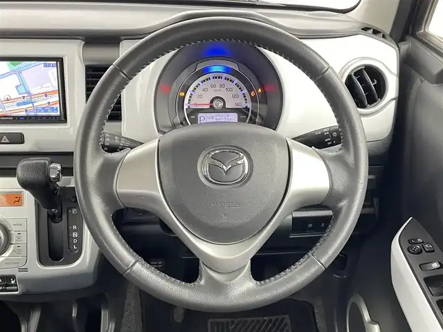 マツダ フレア クロスオーバー XT 千葉県 2014(平26)年 5.5万km クールカーキパールメタリック 4WD/衝突軽減ブレーキ/横滑り防止装置/社外7インチメモリナビ/CD DVD ワンセグTV/バックカメラ/シートヒーター/ベンチシート/純正15インチアルミホイール/革巻きステアリング/ウィンカーミラー/スマートキー/プッシュスタート/ETC