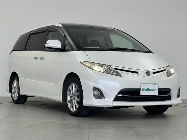 トヨタ エスティマ アエラス Gエディション 愛知県 2010(平22)年 5.6万km ホワイトパールクリスタルシャイン 純正ナビ　/（フルセグ／ＢＴ／ＣＤ／ＤＶＤ）　/サンルーフ　/フリップダウン　/クルーズコントロール　/バックモニター /両側パワースライドドア　/オートライト　/電動格納ミラー　/ドライブレコーダー　/純正AW