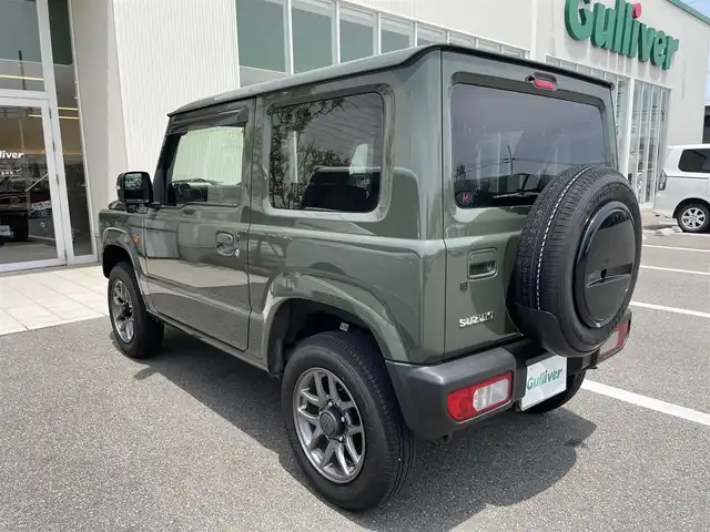 スズキ ジムニー XC 石川県 2022(令4)年 0.9万km ジャングルグリーン 4WD/ターボ/社外8型メモリーナビ/フルセグTV/バックカメラ/LEDヘッドライト/ETC/純正アルミホイール/レーダーブレーキ/シートヒーター/スマートキー/プッシュスタート/電動ミラー/クルーズコントロール/社外グリル/保証書