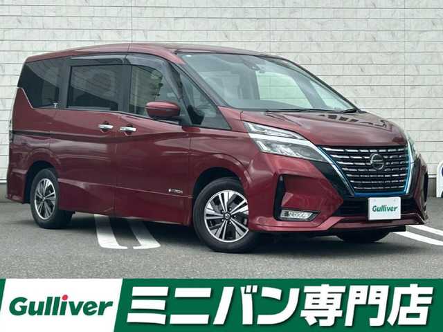 日産 セレナ e－パワー ハイウェイスター V 福岡県 2021(令3)年 4.8万km マルーンレッド 純正10型SDナビ(フルセグTV/CD/DVD/BT)アラウンドビューモニタープロパイロットエマージェンシーブレーキコーナーセンサー両側パワスラBSMドラレコETCオートホールドデジタルインナーミラーUSBポート純正LEDヘッドライト純正15インチアルミホイール純正フロアマットプッシュスタートスマートキー