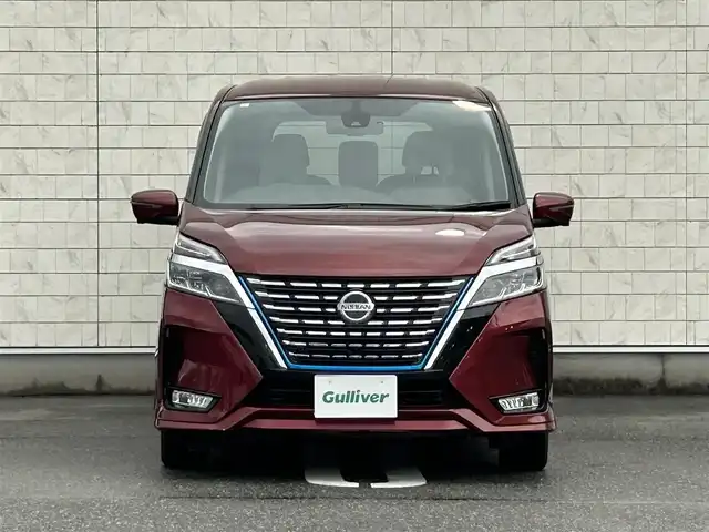 日産 セレナ e－パワー ハイウェイスター V 福岡県 2021(令3)年 4.8万km マルーンレッド 純正10型SDナビ(フルセグTV/CD/DVD/BT)アラウンドビューモニタープロパイロットエマージェンシーブレーキコーナーセンサー両側パワスラBSMドラレコETCオートホールドデジタルインナーミラーUSBポート純正LEDヘッドライト純正15インチアルミホイール純正フロアマットプッシュスタートスマートキー