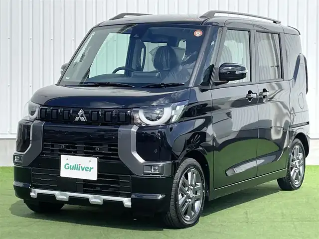 三菱 デリカミニ T プレミアム リミテッド ED 香川県 2025(令7)年 0.1千km アメジストブラック 登録時走行距離：7km/9型ディスプレイオーディオ/全方位カメラ/レーダークルーズコントロール/前後コーナーセンサー/LEDオートライト/フォグランプ/レベライザーヘッドライト/パドルシフト/ステリアリングリモコン/ステアリングヒーター/シートヒーター/ベンチシート/プッシュスタート/スマートキー/スペアキー