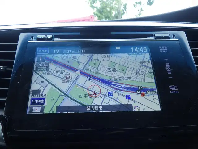 ホンダ オデッセイ ハイブリッド アブソルートセンシングアドバンP 千葉県 2017(平29)年 5.9万km プレミアムヴィーナスブラックP ホンダセンシング/・衝突軽減ブレーキ（CMBS）/・車線維持支援システム（LKAS）/・アダプティブクルーズコントロール（ACC）/・後方誤発進抑制機能/・誤発進抑制機能/両側パワースライドドア/ハーフレザーシート/運転席パワーシート/純正ナビ/ワンセグTV/【DVD/CD再生機能　Bluetooth接続】/【Apple CarPlay　Android Auto対応】/バックカメラ/革巻きステアリング/ステアリングスイッチ/ETC/LEDヘッドライト/フォグライト/ウインカーミラー/純正17インチアルミホイル/サイド/カーテンエアバッグ/Honda スマートキー