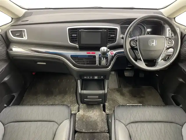 ホンダ オデッセイ ハイブリッド アブソルートセンシングアドバンP 新潟県 2017(平29)年 5.9万km プレミアムヴィーナスブラックP 純正メモリナビ/　フルセグTV/Bluetooth/CD/DVD/HDMI/ホンダセンシング/・衝突軽減ブレーキ(CMBS)/・車線維持支援システム(LKAS)/・アダプティブクルーズコントロール(ACC)/・後方誤発進抑制機能/・誤発進抑制機能/全方位モニター/両側パワースライドドア/ハーフレザーシート/運転席パワーシート/ETC/レザーステアリング/ステアリングスイッチ/LEDヘッドライト/純正17インチアルミホイール