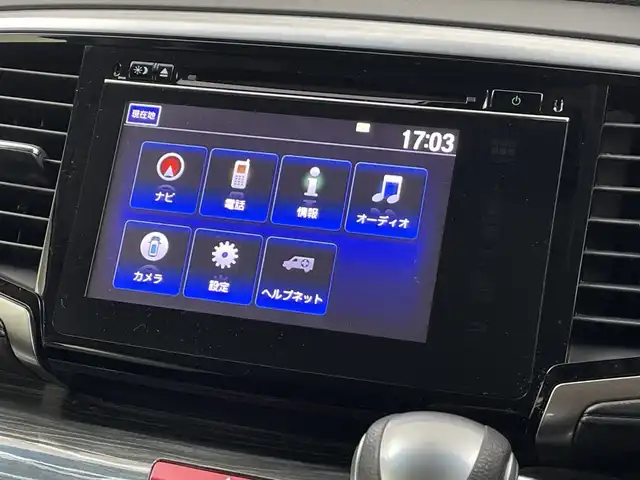 ホンダ オデッセイ ハイブリッド アブソルートセンシングアドバンP 新潟県 2017(平29)年 5.9万km プレミアムヴィーナスブラックP 純正メモリナビ/　フルセグTV/Bluetooth/CD/DVD/HDMI/ホンダセンシング/・衝突軽減ブレーキ(CMBS)/・車線維持支援システム(LKAS)/・アダプティブクルーズコントロール(ACC)/・後方誤発進抑制機能/・誤発進抑制機能/全方位モニター/両側パワースライドドア/ハーフレザーシート/運転席パワーシート/ETC/レザーステアリング/ステアリングスイッチ/LEDヘッドライト/純正17インチアルミホイール