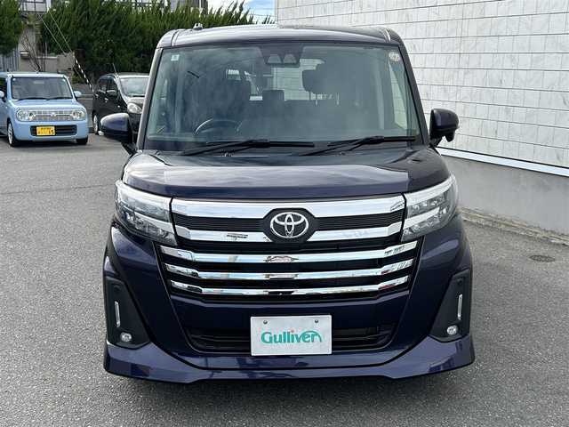 トヨタ ルーミー カスタムG 山形県 2022(令4)年 2万km クールバイオレットクリスタルシャイン 禁煙車/ワンオーナー/4WD/純正SDナビ/・フルセグTV/AM/FM/DVD/Bluetooth/レーダークルーズコントロール/アイドリングストップ/クリアランスソナー/衝突被害軽減ブレーキ/ふらつき警報/先行車発進お知らせ/車線逸脱警報/横滑り防止装置/両側パワースライドドア/LEDヘッドライト/オートライト/フロントフォグランプ/電動パーキングブレーキ/純正フロアマット/純正ドアバイザー/冬タイヤ積み込み/取扱説明書