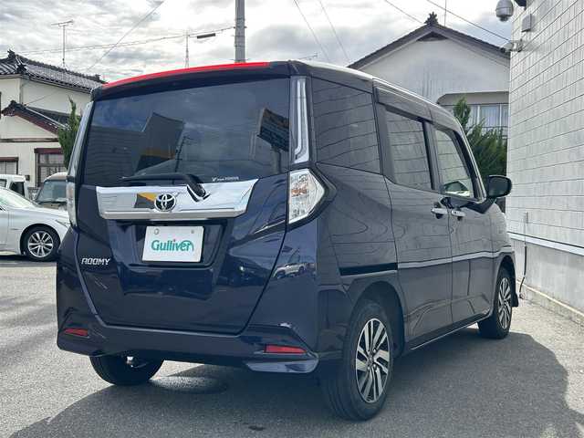 トヨタ ルーミー カスタムG 山形県 2022(令4)年 2万km クールバイオレットクリスタルシャイン 禁煙車/ワンオーナー/4WD/純正SDナビ/・フルセグTV/AM/FM/DVD/Bluetooth/レーダークルーズコントロール/アイドリングストップ/クリアランスソナー/衝突被害軽減ブレーキ/ふらつき警報/先行車発進お知らせ/車線逸脱警報/横滑り防止装置/両側パワースライドドア/LEDヘッドライト/オートライト/フロントフォグランプ/電動パーキングブレーキ/純正フロアマット/純正ドアバイザー/冬タイヤ積み込み/取扱説明書