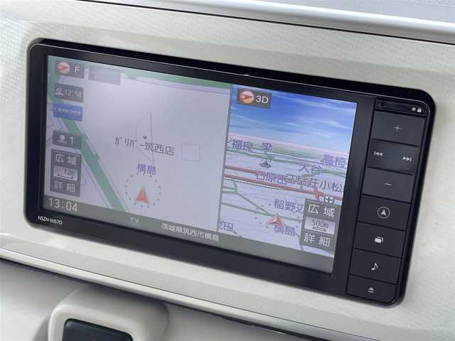 ダイハツ ムーヴ キャンバス X 茨城県 2016(平28)年 2.5万km パールホワイトⅢ 純正ナビ/【TV・CD・DVD・iPod・SD・BT・AM・FM・USB・HDMI】/Bカメラ/両側スライドドア/ステリモ/アイドリングストップ/オートライト/ヘッドライトレベライザー/ハロゲンライト/横滑り防止装置/純正フロアマット/純正ホイールカバー/電格ミラー/ドアバイザー