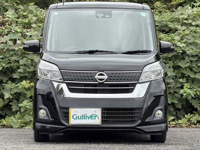 日産 デイズ ルークス ハイウェイスター Xターボ 大分県 2017(平29)年 12.6万km ブラック パワースライドドア /社外メモリーナビ/アラウンドビューモニター/フルセグ/DVD/Bluetooth/LEDヘッドライト/オートライトコントロール/ETC/アイドリングストップ/スマートキー/エンジンプッシュスタート/純正14陰萎アルミホイール
