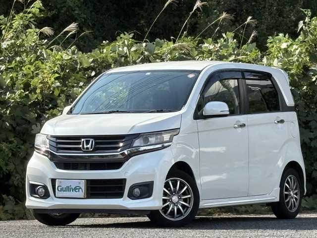 ホンダ Ｎ ＷＧＮ カスタム G 大分県 2015(平27)年 11.1万km プレミアムホワイトパール 純正メモリーナビ/バックカメラ/Bluetooth/DVD/スマートキー/エンジンプッシュスタート/ETC/純正HIDヘッドライト/フォグランプ/オートライトコントロール/アイドリングストップ/純正14インチアルミホイール