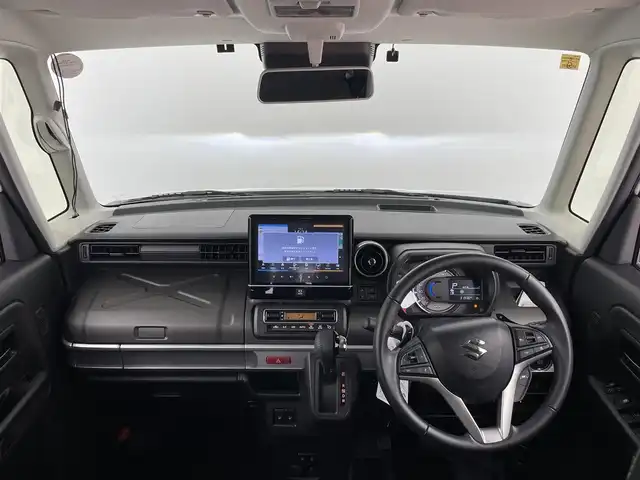 スズキ スペーシア ギア HYBRID XZターボ 大分県 2023(令5)年 3.2万km ピュアホワイトP 純正ナビ/（フルセグ/CD/DVD/Bluetooth）/衝突軽減ブレーキ/レーダークルーズコントロール/レーンアシスト/全方位カメラ/両側パワースライドドア/ドライブレコーダー/ビルトインETC/前席シートヒーター/純正アルミホイール/スマートキープッシュスタート