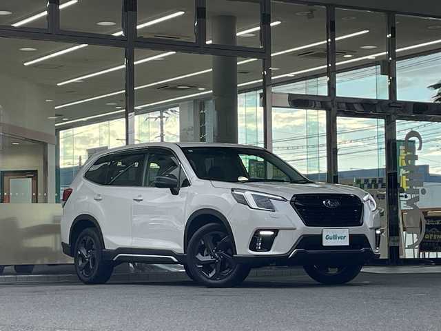 スバル フォレスター スポーツ 福島県 2022(令4)年 3.8万km クリスタルホワイトP １オーナー　サンルーフ　ＤＩＡＴＯＮＥＳＯＵＮＤ　メーカーナビ　ハーフレザーシート　アイサイト　Ｒクルコン　シートヒーター　ドライブレコーダー　パワーバックドア　ビルトインＥＴＣ　純正アルミホイール