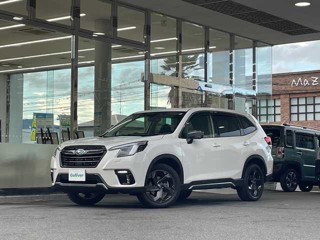 スバル フォレスター スポーツ 福島県 2022(令4)年 3.8万km クリスタルホワイトP １オーナー　サンルーフ　ＤＩＡＴＯＮＥＳＯＵＮＤ　メーカーナビ　ハーフレザーシート　アイサイト　Ｒクルコン　シートヒーター　ドライブレコーダー　パワーバックドア　ビルトインＥＴＣ　純正アルミホイール