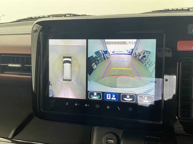 マツダ フレアワゴン カスタムスタイル XS 栃木県 2024(令6)年 2.7万km パールⅡ 純正９インチナビ/（DVD/CD/Bluetooth/Apple carplay/Android auto)/全周囲カメラ/サポカーS・ワイド/・デュアルセンサーブレーキサポート/・車線逸脱抑制/・標識認識/・先行車発進お知らせ/・低車速支援/・ペダル踏み間違い時加速抑制装置/両側パワースライドドア/ETC 2.0/アダプティブクルーズコントロール/ヘッドアップディスプレイ/ユピテル製 前後ドライブレコーダー/・SN-TW72d/本革巻きステアリング/ステアリングヒーター/ハーフレザーシート/前席シートヒーター/後席オットマン/スリムサーキュレーター/パーソナルテーブル/シーケンシャルウインカー/オートリトラミラー/オートライト/ハイビームアシスト/フォグライト/純正フロアマット/スペアキー/プッシュスタート