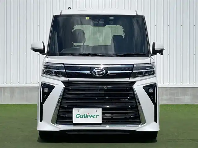 ダイハツ タント カスタム X 香川県 2023(令5)年 2.7万km シャイニングホワイトパール 登録時走行距離　26911Km/ディーラーオプションナビ/全方位カメラ/両側パワースライドドア/前方ドライブレコーダー/スマートアシスト/前後コーナーセンサー/ＬＥＤヘッド＆フォグライト/ハーフレザーシート/シートヒーター/フロアマット/ドアバイザー