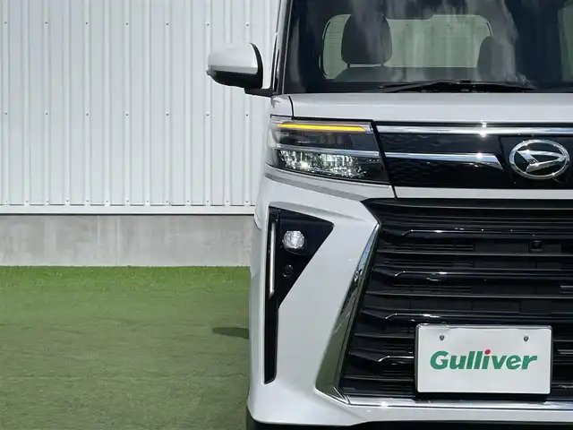 ダイハツ タント カスタム X 香川県 2023(令5)年 2.7万km シャイニングホワイトパール 登録時走行距離　26911Km/ディーラーオプションナビ/全方位カメラ/両側パワースライドドア/前方ドライブレコーダー/スマートアシスト/前後コーナーセンサー/ＬＥＤヘッド＆フォグライト/ハーフレザーシート/シートヒーター/フロアマット/ドアバイザー