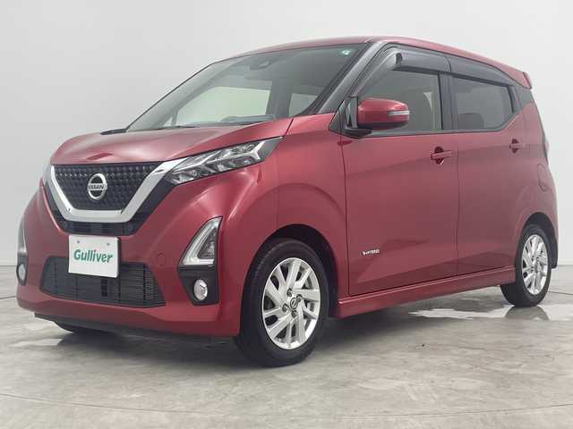 日産 デイズ ハイウェイスターX 三重県 2019(令1)年 3万km スパークリングレッドM 禁煙車/純正9インチナビ/CD/DVD/SD/BT/フルセグTV/全方位カメラ/エマージェンシーブレーキ/車線逸脱警報/ETC/オートハイビーム/アイドリングストップ/ステアリングスイッチ/ヘッドライトレベライザー/スペアキー×1