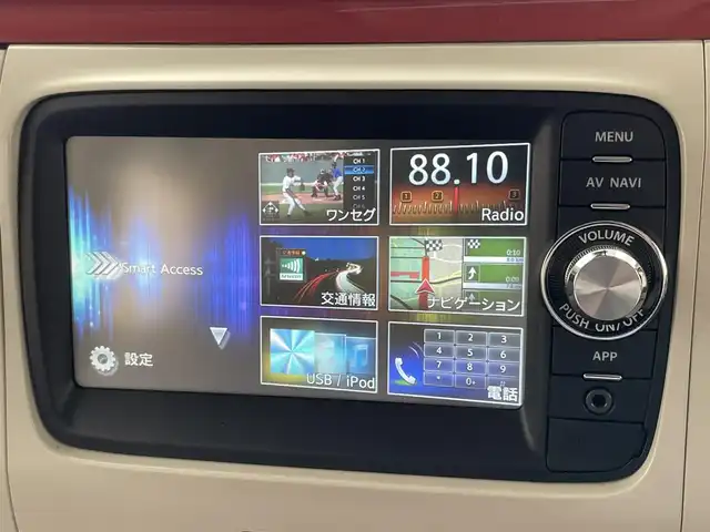 スズキ ラパン ショコラ X 愛知県 2014(平26)年 0.5万km キャンドルオレンジメタリック 純正ナビ　ＴＶ　Ｂｌｕｅｔｏｏｔｈ　バックカメラ　純正コンビシート　アクセル踏み間違い防止装置　ＢＢＳアルミホイール　オートライト　ＨＩＤヘッドライト　ＥＴＣ　プッシュスタート　スマートキー　禁煙車