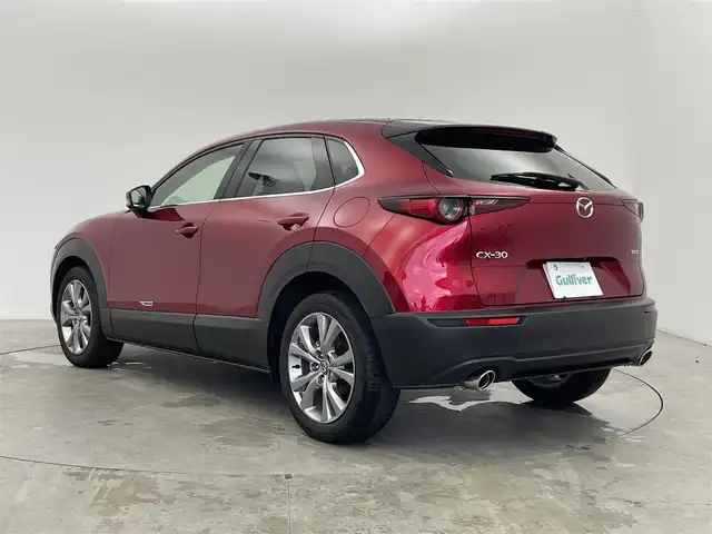 マツダ ＣＸ－３０ 20S Lパッケージ 富山県 2020(令2)年 2.6万km ソウルレッドクリスタルM 純正ナビ(FM/AM/BT/USB)/フルセグTV/全方位カメラ/レーダークルーズコントロール/レーンキープアシスト/スマートブレーキサポート/パワーバックドア/パドルシフト/MTモード付AT/前後ドライブレコーダー/ETC/ステアリングヒーター/レザーシート/パワーシート/前席シートヒーター/プッシュスタート/スマートキー/スペアキー１本/ステアリングスイッチ/電動パーキングブレーキ/オートブレーキホールド/アイドリングストップ/純正フロアマット/前後コーナーセンサー/オートマチックハイビーム/LEDヘッドライト/純正18インチAW