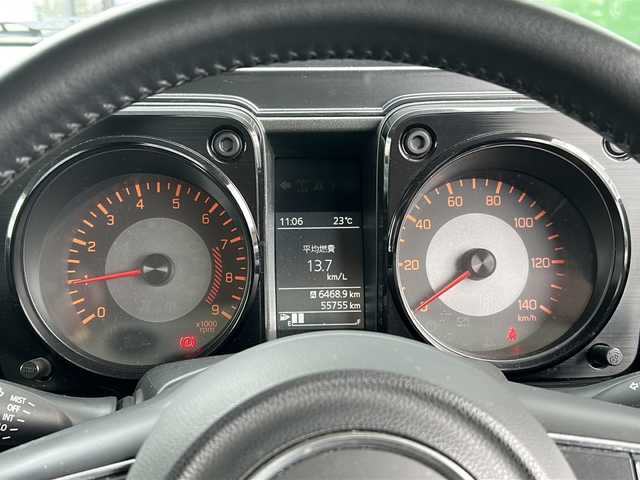 スズキ ジムニー XC 岐阜県 2021(令3)年 5.6万km ブルーイッシュブラックパール3 登録時走行距離55754km/社外ナビ/フルセグＴＶ/ルーフラック/４ＷＤ/前後ドライブレコーダー/レーンキープアシスト/シートヒーター/純正アルミホイール/純正フロアマット/ヘッドライトウォッシャー/ＬＥＤヘッドライト/オートライト/フォグランプ/禁煙車/ドアバイザー/ルーフラック/トランスファースイッチ/Bluetooth接続/USB入力端子/プッシュスタート/スマートキー/衝突被害軽減システム