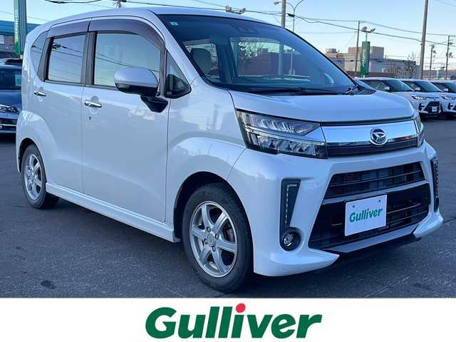 ダイハツ ムーヴ カスタム RS ハイパー SAⅢ 道東・釧路十勝 2019(平31)年 3.3万km パールホワイトⅢ 純正ディスプレイオーディオ　/(ＤＶＤ再生/Ｂｌｕｅｔｏｏｔｈ接続)　/バックカメラ　/運転席シートヒーター　/リアコーナーセンサー　/レーンアシスト　/衝突軽減ブレーキ/横滑り防止装置　/アイドリングストップ/スマートキー/プッシュスタート　/純正ＬＥＤヘッドライト/純正14インチアルミホイール/純正フロアマット/サマータイヤ積み込み