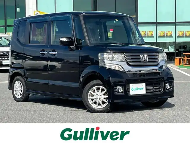 ホンダ Ｎ ＢＯＸ カスタム G 奈良県 2014(平26)年 4.5万km スマートブラック ＥＣＬＩＰＳＥナビ（AVN134M）/（ワンセグ／ＣＤ）/片側パワースライドドア/アイドリングストップ/横滑り防止/オートライト/電動格納ミラー/社外13インチＡＷ/スペアキーX1