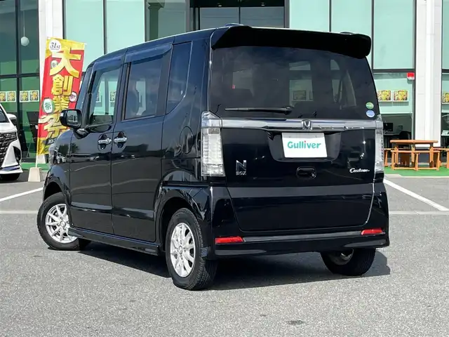 ホンダ Ｎ ＢＯＸ カスタム G 奈良県 2014(平26)年 4.5万km スマートブラック ＥＣＬＩＰＳＥナビ（AVN134M）/（ワンセグ／ＣＤ）/片側パワースライドドア/アイドリングストップ/横滑り防止/オートライト/電動格納ミラー/社外13インチＡＷ/スペアキーX1