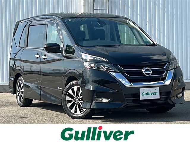 日産 セレナ ハイウェイスターVセレクションⅡ 愛媛県 2016(平28)年 6.3万km ダイヤモンドブラック 全方位カメラ/プロパイロット/両側パワースライドドア/ビルトインETC/フルセグTV/オートライト/LED/アイドリングストップ/クルーズコントロール追従あり/デジタルインナーミラー/コーナーセンサー前後/社外ナビ/フォグランプ/衝突軽減システム/横滑り防止装置/ウォークスルー/スマートキー