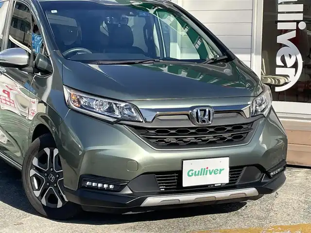 ホンダ フリード＋ クロスター ホンダセンシング 神奈川県 2020(令2)年 4.6万km シルバーミストグリーンM ワンオーナー/社外メモリナビ/　（CD・DVD・Bluetooth）/フルセグTV/両側パワースライドドア/バックカメラ/ホンダセンシング/ハーフレザーシート/前席シートヒーター/デジタルインナーミラー/前後ドライブレコーダー/ビルトインETC/LEDヘッドライト/LEDフォグライト/純正15インチAW/スマートキー×2/保証書/取扱説明書
