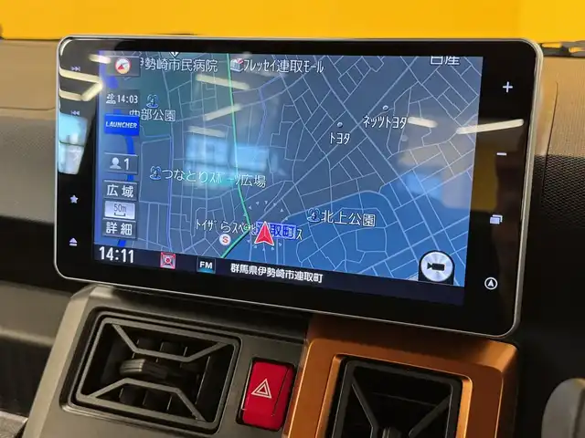 ダイハツ タフト G ターボ 群馬県 2021(令3)年 5.3万km フォレストカーキメタリック スマートアシスト/・アダプティブクルーズコントロール/・衝突軽減ブレーキ/・パーキングセンサー/・車線逸脱防止支援/・標識認識/・オートハイビーム/純正9インチSDナビ/　　フルセグ/BT/CD/DVD/    FM/AM/MEMORY MUSIC/    USB/HDMI/ipod/パノラマモニター/ガラスルーフ/自動駐車/前席シートヒーター/オートLEDヘッドライト/フォグランプ/電動パーキングブレーキ/オートブレーキホールド/純正15AW/純正フロアマット/スマートキー2本/前方ドライブレコーダー/ETC